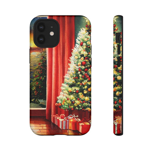 Christmas Tree in Cozy Holiday Home - Impact Resistant Phone Case iPhone 12 Mini Glossy